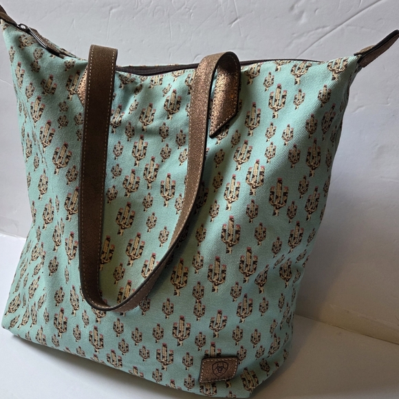 Ariat Turquoise Cactus Tote - Picture 2 of 8
